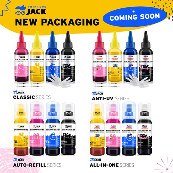 TYFRW-400ML Sublimation Ink for Epson C88 C88+ WF7710 ET2720 ET4700 ET15000 ET2760 ET2750 WF7820 Inkjet Printers Heat Press Transfer on Mugs, Plates, Polyester Shirts, Phone Cases etc