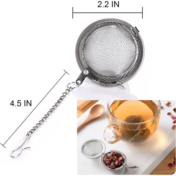 TYFRW-5PCS Tea Infuser, Upgraded Tea Strainer, Premium Tea Infusers for Loose Tea, Tea Steeper, Tea Ball for Tea Flavoring Herbal Spices Seasonings
