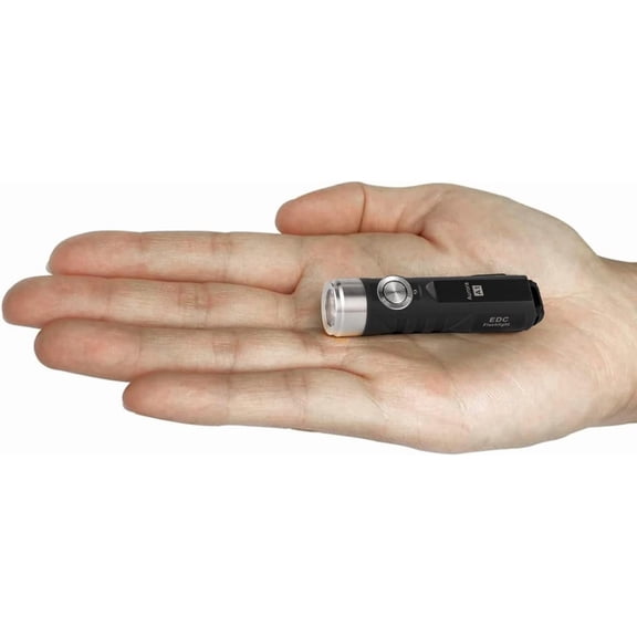 TYFRW-A1 Gen 4 Mini Keychain Flashlight Rechargeable, 650 High Lumens Pocket LED Flashlights with Removable Clip, 4 Lighting Modes, for Everyday Carry and Emergencies (Black)
