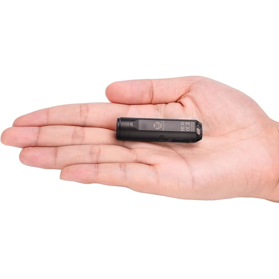 TYFRW-A3 Gen 4 Mini Keychain Flashlight- Super Bright 650 Lumens, USB C Rechargeable EDC Flashlight Water-Resistant, Compact and Portable for Everyday Carry, Camping, Emergency (Gun Grey)