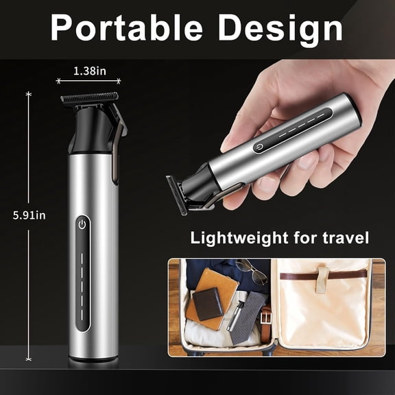 TYFRW-Beard Trimmer for Men,Professional Electric Hair Clippers,Cordless Barber Hair Cutting,USB Rechargeable T Liners Shavers Edgers Haircut Trimmers,4 Guide Combs,Men's Gifts