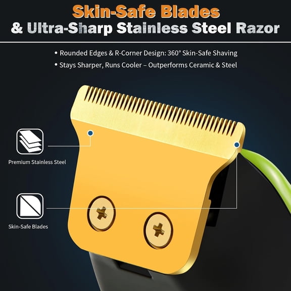 TYFRW-Beard Trimmer for Men, Rechargeable Cordless Hair Clipper with LED Display & Hangable Design, 180min Runtime, 6 Combs, Type-C Charging for Face, Neck, Groin & Manscaping, Ideal Gift