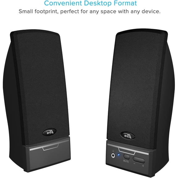 TYFRW-CA-2014USB 2.0 Multimedia Desktop Computer Speakers, Compatible with USB C or A Devices, Adapter Included