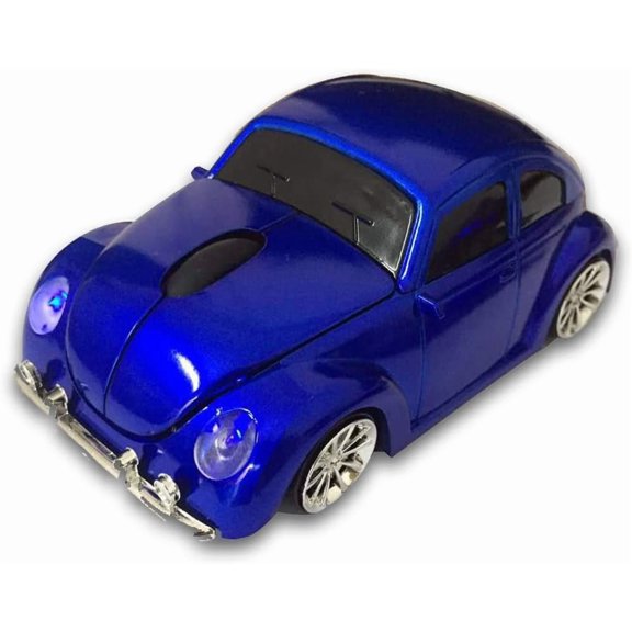 TYFRW-Car Mouse for Computer, Cool and Cute Car-Shaped Mouse, Wireless 2.4Ghz Optical Mice for Laptop PC Mac (Blue)