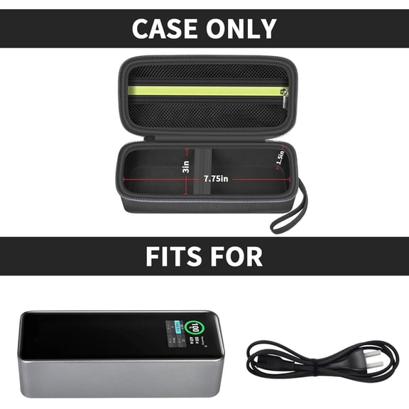 TYFRW-Case for Anker Prime Power Bank 27,650mAh 250W & 737 24000mAh  3-Port Fast Charging Storage Holder  Portable Laptop/Car Charger Carry Box (Box Only)