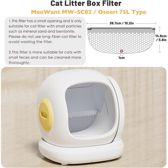 TYFRW-Cat Litter Sifter Exclusive for MeoWant Self-Cleaning Cat Litter Box (for Model : MW-SC02)