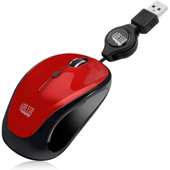 TYFRW-Ergonomic iMouse S8 - Retractable Optical USB Mouse (Red)