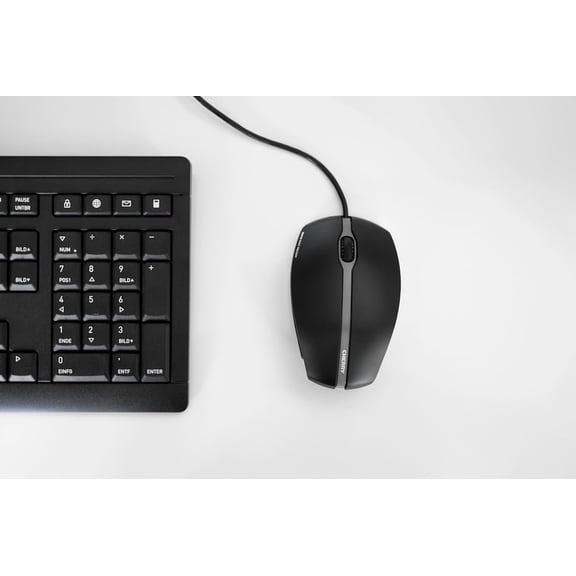 TYFRW-GENTIX Silent - Corded - Quiet Mouse - No clicking Noise - Rubber Sides - Symmetrical Black