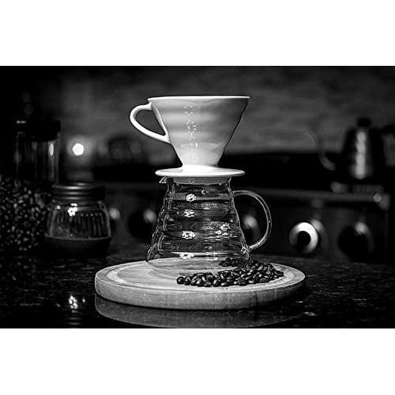 TYFRW-Hiware 600ml Coffee Server, Standard Glass Coffee Carafe, Coffee Pot, Clear