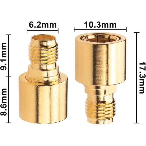 TYFRW-Hybrid Quick Adapter Push-On Rapid Converter DC-12GHz Precision Test Connector for RF Instruments & Wireless Module Testing Pack of 2(RP-SMA Male to SMA Female)
