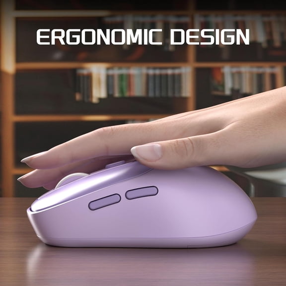 TYFRW-MageGee V100 Wireless Mouse, Ultra-Light 2.4G USB Mouse with Adjustable DPI, Premium Rubber Scroll Wheel & Advanced Optical Sensor, Auto Sleep Mode for Energy Saving