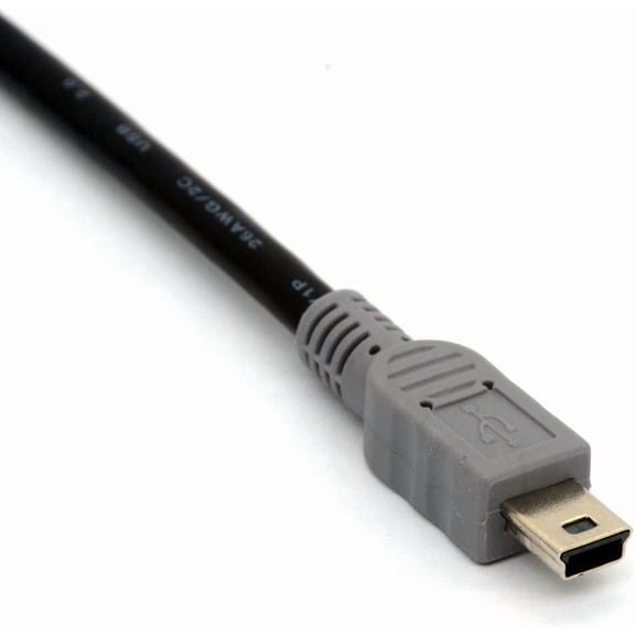 TYFRW-Micro USB to Mini 5-pin USB Extension Cable Code OTG Mobile Device Adapter Data Sygn Charger Male to Male Converter (20 CM)