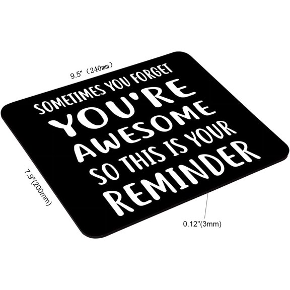 TYFRW-Mouse Pad,Inspirational Quote Customized Non-Slip Rubber Base Mousepads, Computer Mouse Pads for Wireless Mouse 9.57.90.12 inches