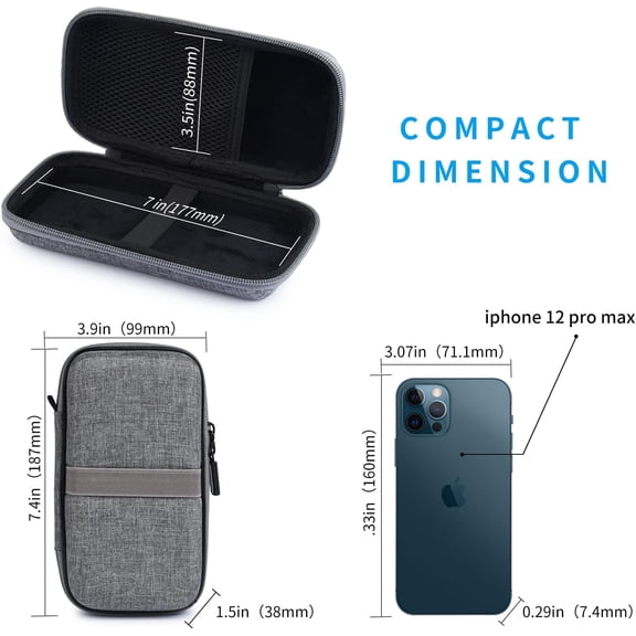 TYFRW-Skynew Power Bank Case for INIU 20000mAh Power Bank, Portable Charger Case for Durecopow 20000mAh Solar Power Bank and iMuto 30000mAh Power Bank with Carabiner