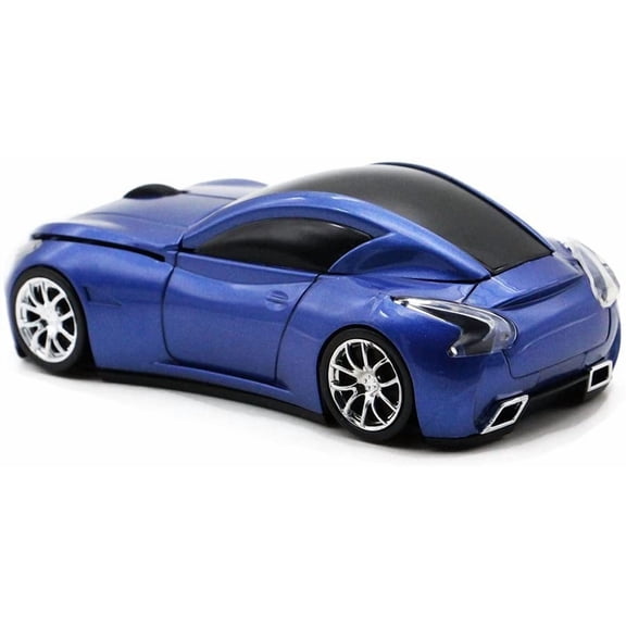 TYFRW-Sports Car Mouse Wireless Mouse Computer Mice Laptop Optical Gaming Mouse for PC MAC(Blue)