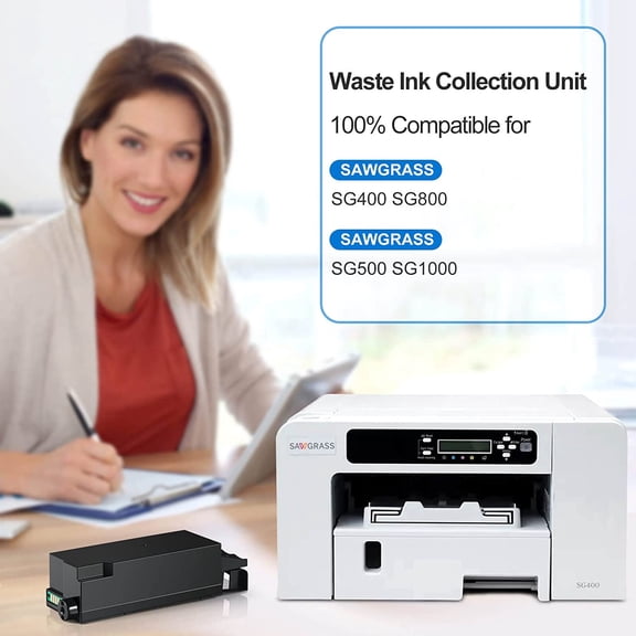 TYFRW-Waste Ink Collection Unit Tank Replacement for SAWGRASS SG500 SG1000 SG400 SG800 Printers