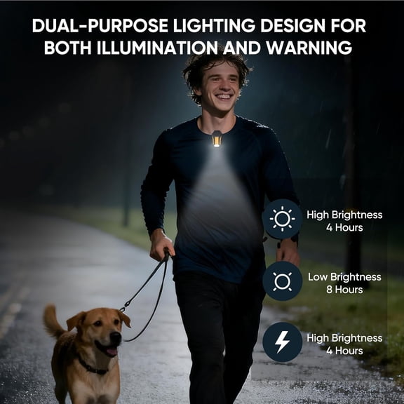 TYFRW-Wearable Bluetooth Speaker, Mini Clip-on Portable Speaker with Light & Warning Lamp, Built-in Mic, Hands-Free Calling, for Work, Cycling, Golf & Outdoor Use (Yellow)