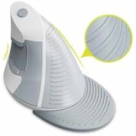TYFRW-Wired Ergonomic Vertical Mouse, Vertical Mouse for Medium Hands, Removable Wrist Rest, Silent Click Ergo Mouse, Up to 4200 DPI, 6 Programmable Buttons, Compatible with Laptop/PC (M618XU-White)