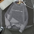thumbnail image 1 of TYGHBN 2024 New Women's Letter Printed Round Neck Pullover Street Long Sleeve Pullover Hoodie Ladies Sweatshirts Tunic Style Knit Short Sleeve Top Cowl Neck Sweatshirts for Women Juniors Blouses Tops, 1 of 3
