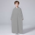 thumbnail image 1 of TYGHBN Arabic Thobe Thobe Long Sleeve Hooded Embroidery Kaftan Robe with Zipper Up for Boys Girls Muscle Boys Youth Basketball Short Boy Boys Long Sleeve Graphic Tees Boys Size 8 Summer Shirts Fruit, 1 of 3