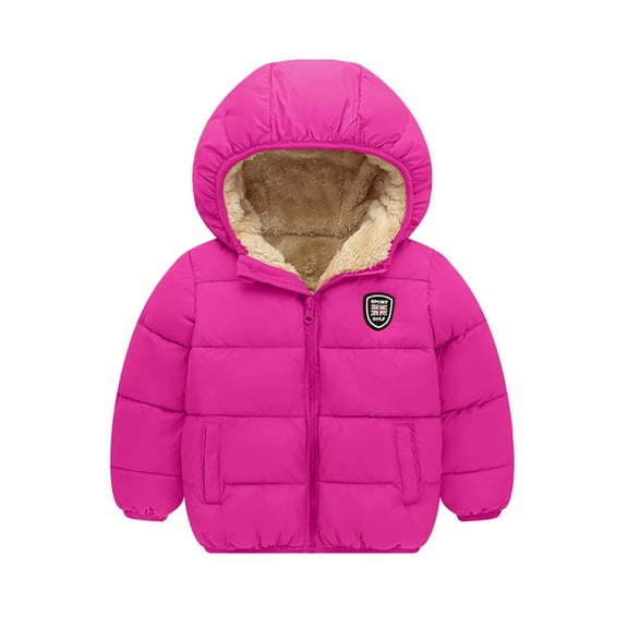 TYGHBN Baby Girl Boy Winter Warm Thick Hooded Coats Toddler Warm Padded Jackets Kids Outerwear Boys Light down Jackets Youth Jacket Boys Coat for Boys Toddler Boys Lined Jacket Snow Jacket Men Little