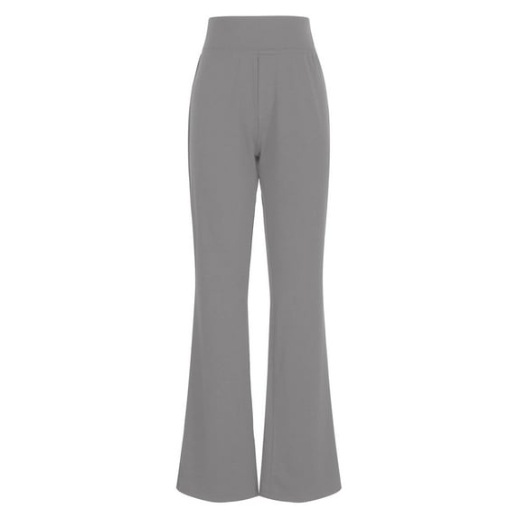 TYGHBN Bootcut Dress Pants for Women Solid High Waisted Straight Pant Regular Business Casual Work Trousers with Pockets Long Dress Pants for Women Business Casual Womens Petite Pants Casual Women