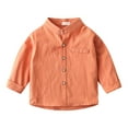 thumbnail image 1 of TYGHBN Boys Blouse Summer Button Up Dress Shirts Casual Lightweight Tees Tops Cargo Shirt Shirt for Kids Boys Boy Thermal Shirt Long Sleeve Boys Thermal Sports Youth T Shirt Set Active Dry Pack T, 1 of 3