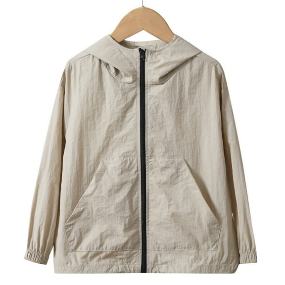 TYGHBN Children's Casual Fashion Solid Color Unisex Sun Clothing (2 16 Years Old) Kids Warm Jackets Boys Ski Coat Fall Coat for Kids Boy Coat Winter Study Windbreaker Thick Kids Jacket Toddler Winter