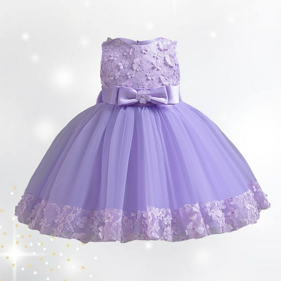TYGHBN Children's Mesh Dress Dress Stylish Little Girl Dress Open Back Lace and Mesh Bridesmaid Dress Shirt Toddler Dinosaur Outfit for Girls 1st Birthday Dresses Birthday Dress Dress Party for Girls