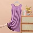 thumbnail image 1 of TYGHBN Co plus Size Nightgown Sleep Shirt Women Print Short Women's Summer Sleepshirt Nightgown Comfortable Round Neck Sleeveless Home Dress Loungewear Casual Basic Sleepwear for Women, 1 of 3
