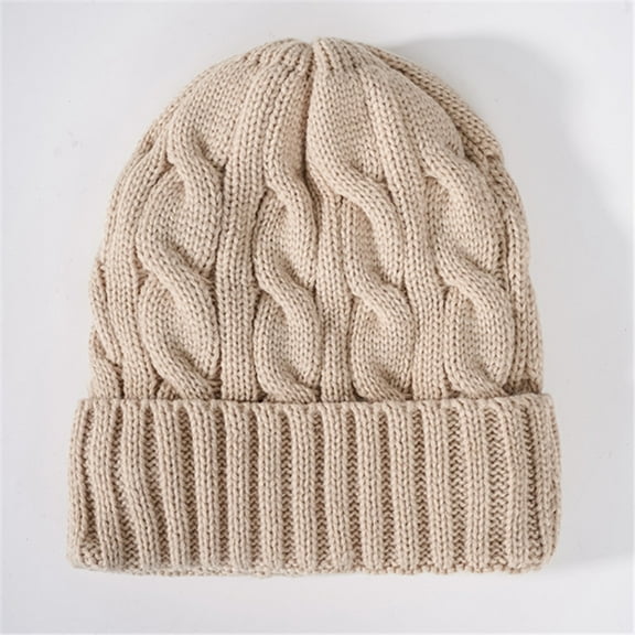TYGHBN Cozy Solid Color Thick Warm Knitted Hat for Fall and Winter Cover Head for Men Mens Ear Hat Head Gear Cold Weather Big and Tall Winter Hats for Men 1 Caps Cool Snow Hat Hats for Men Hats for