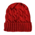 thumbnail image 1 of TYGHBN Cozy Solid Color Thick Warm Knitted Hat for Fall and Winter Tapper Hat Men Trapper Men Winter Hat Man Mens Hat Leather Men Leather Winter Hat Windproof Ear Warmers Fuzzy Hat Men Lined Winter, 1 of 4