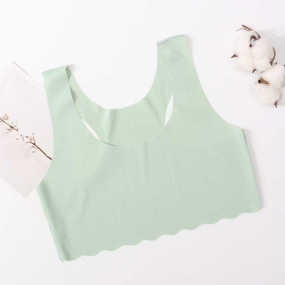 TYGHBN Crop Top Bra Girls Seamless Sports Bra Training White Teen Bra Camisole Style Lightweight Seamless Kids Dresses Girls 5t Organic Underwear Toddler 5t Girl Panties 4t Toddler Underwear Scented