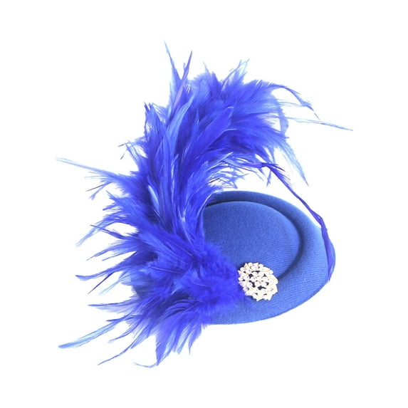 TYGHBN Elegant Vintage French Feather Mini Top Hat Hair Accessory for Bride Bridal Headpiece Fascinator for Weddings and Head Band Men Hair Twister Headbands for Women Mens Headbands for Exercise