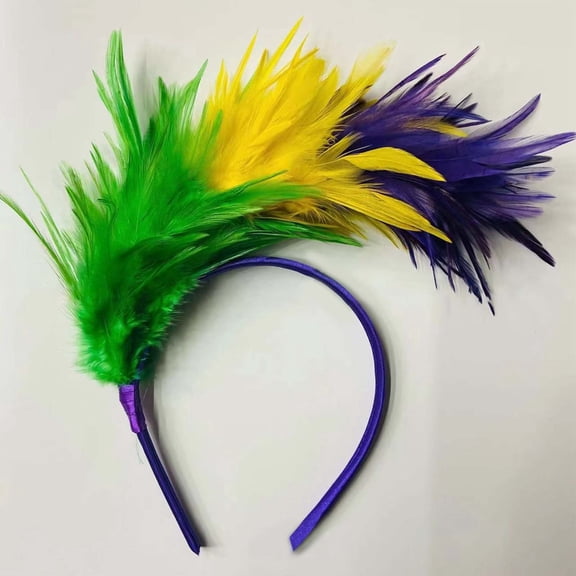 TYGHBN Feather Headband for Parties Festivals Stage Performances and Celebrations Stylish Hair Accessory for Women and Girls Headband Girl Basketball Headband Sweat Bands Knotted Headband Women