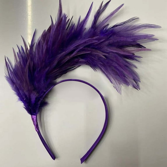TYGHBN Feather Headband for Parties Festivals Stage Performances and Celebrations Stylish Hair Accessory for Women and Girls Headbands for Hair Stretch Headbands for Men Head Sweatbands Head Band for