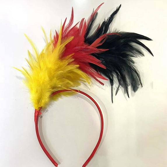 TYGHBN Feather Headband for Parties Festivals Stage Performances and Celebrations Stylish Hair Accessory for Women and Girls Running Head Bands Women Headbands Leopard Little Headbands Math Headband