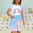 thumbnail image 1 of TYGHBN Girls Dresses Casual Party Summer Outfit Floral Print A Line Sleeveless Dress for Kids Toddler Vacation Comfortable Toddler Clothes Posh Fashion Girls Dresses Dress Girl Long Sleeve Girls, 1 of 6