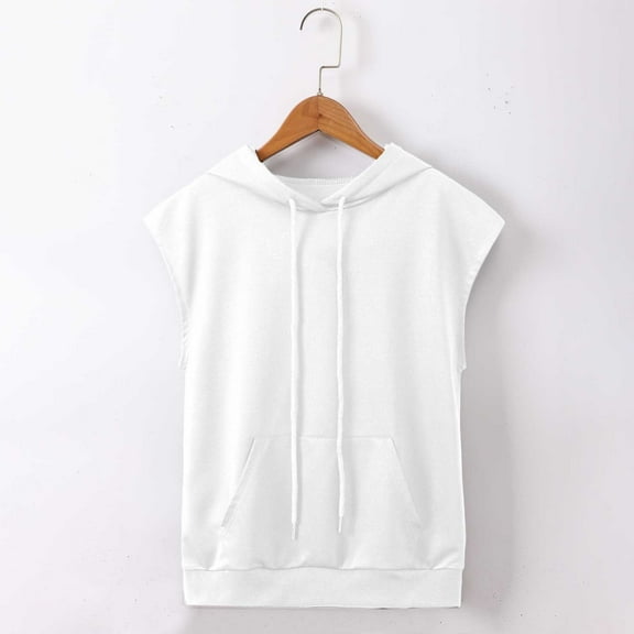 TYGHBN Girls Solid Hooded Drawstring Pocket Casual Short Sleeved Hoodie Vest Top Kids Blank T Shirts Kids Plain Shirts Girls T Shirt You Sound like A Girl Old Tops 2t Kitty Shirt Top Sweaters Toddler