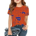 thumbnail image 1 of TYGHBN Girls Summer Tops Casual Loose Fit Short Sleeve Tee for Outdoor Sports School and Home Comfortable Everyday Wear for Toddler To Teen Girls Tops and Bottoms Toddler Long Sleeve Girls Get Too, 1 of 3