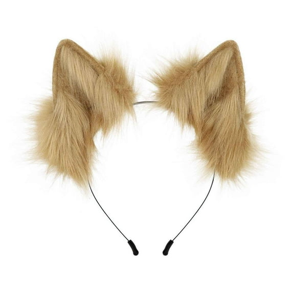 TYGHBN Handmade Wolf Ears Headband Party Accessories Athletic Headband Men Head Ties for Women Headbands Athletic Workout Headbands for Men 90s Headbands for Men Sweatband Youth Runners Sweat Band as
