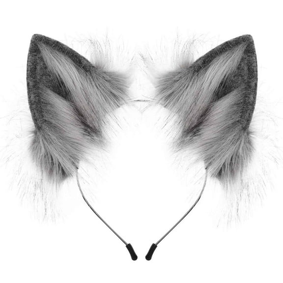 TYGHBN Handmade Wolf Ears Headband Party Accessories Athletic Headband Men Head Ties for Women Headbands Athletic Workout Headbands for Men 90s Headbands for Men Sweatband Youth Runners Sweat Band as