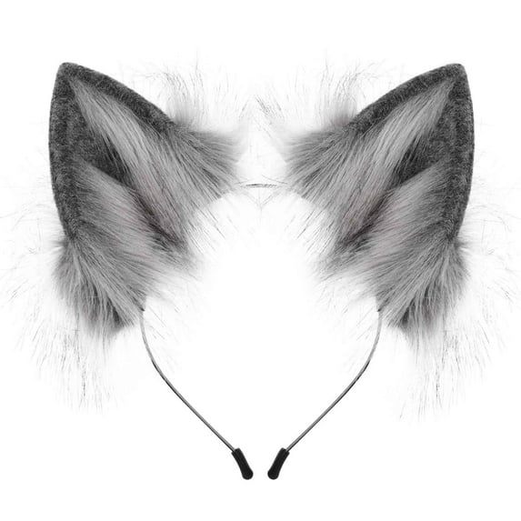 TYGHBN Handmade Wolf Ears Headband Party Accessories Athletic Headband Men Head Ties for Women Headbands Athletic Workout Headbands for Men 90s Headbands for Men Sweatband Youth Runners Sweat Band as