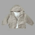 thumbnail image 1 of TYGHBN Kids Hooded Zip Up Jacket Windbreaker Boys Girls Lightweight Outdoor Sports Coat for Toddler Children Playground Casual Wear Muscle Top Dry Shirt Toddler Boys Toddler Boy Undershirts N Apparel, 1 of 2