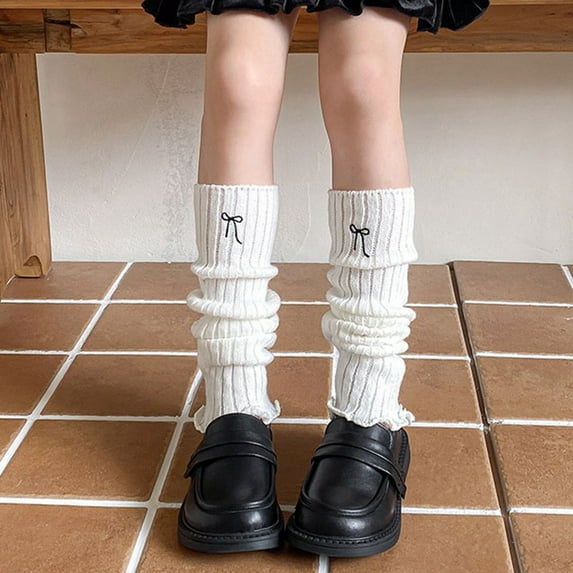 TYGHBN Kids Leg Warmers Knitted Leg Warmers Loose Socks Knee High Leg Warmers for Girls Boys Short Socks Curl Socks Young Girls Socks No Show Socks Girls Socks for Girls No Show No Show Socks Toddler