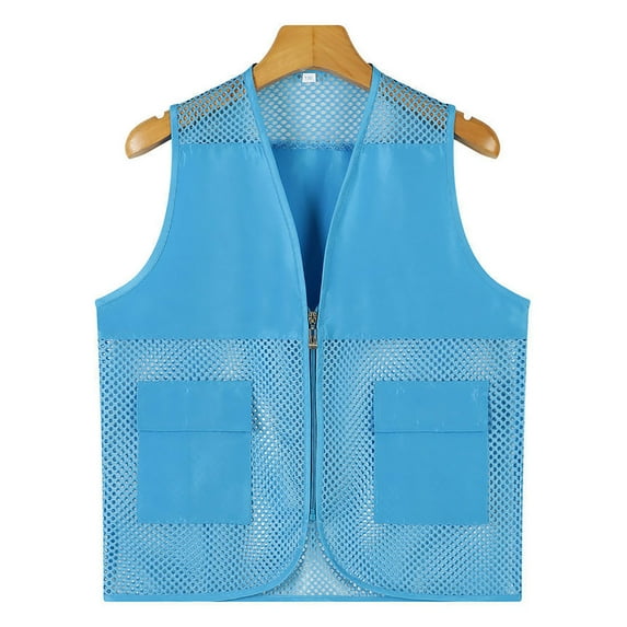 TYGHBN Kids Unisex Mesh Breathable Fishing Vest Pockets Photography Travel Hiking Waist Coat Jacket for Adults and Youth Kids Workout Shirt 2t Top Boy Boys Shirts Pack Us Apparel Boys Medium Long