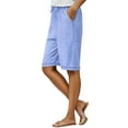 thumbnail image 1 of TYGHBN Knee Length Sweat Shorts for Women Summer Cozy Loose Drawstring Waist Running Short Pants Athletic Top and Pants Set Women Two Piece Casual Womens Dress Pants for Work Business Casual Petite, 1 of 6