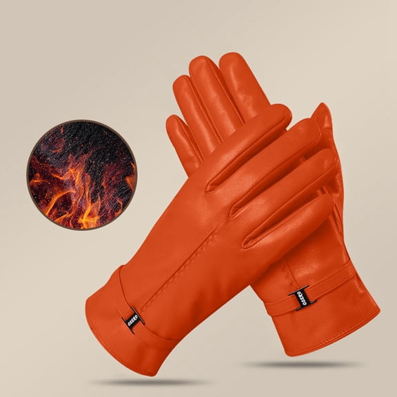 TYGHBN Ladies' 2024 Autumn and Winter Solid Color Versatile Windproof and Thick Cold Leather Gloves Gloves Mittens Gloves Mittens Women Ski Gloves Mittens Men Gloves Mittens Men Gloves Mittens