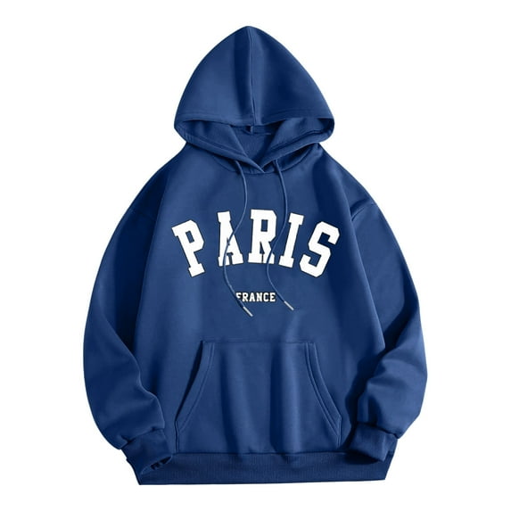 TYGHBN Ladies' Fashionable and Casual English Letter Themed Printed Comfortable Fit Hooded Sweatshirt Womens plus Sweatshirts Hoodies Womens over Sweatshirt Snap Pullover Women Hoodies for Women
