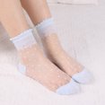 thumbnail image 1 of TYGHBN Ladies Spring and Summer Leisure Transparent Solid Colour Stockings Cool Glass Stockings Soft Short Stockings N Long Socks Toddler Boy Socks Shape Fx9bp Toddler Socks Boys 2t-3t Thick Low Cut, 1 of 2